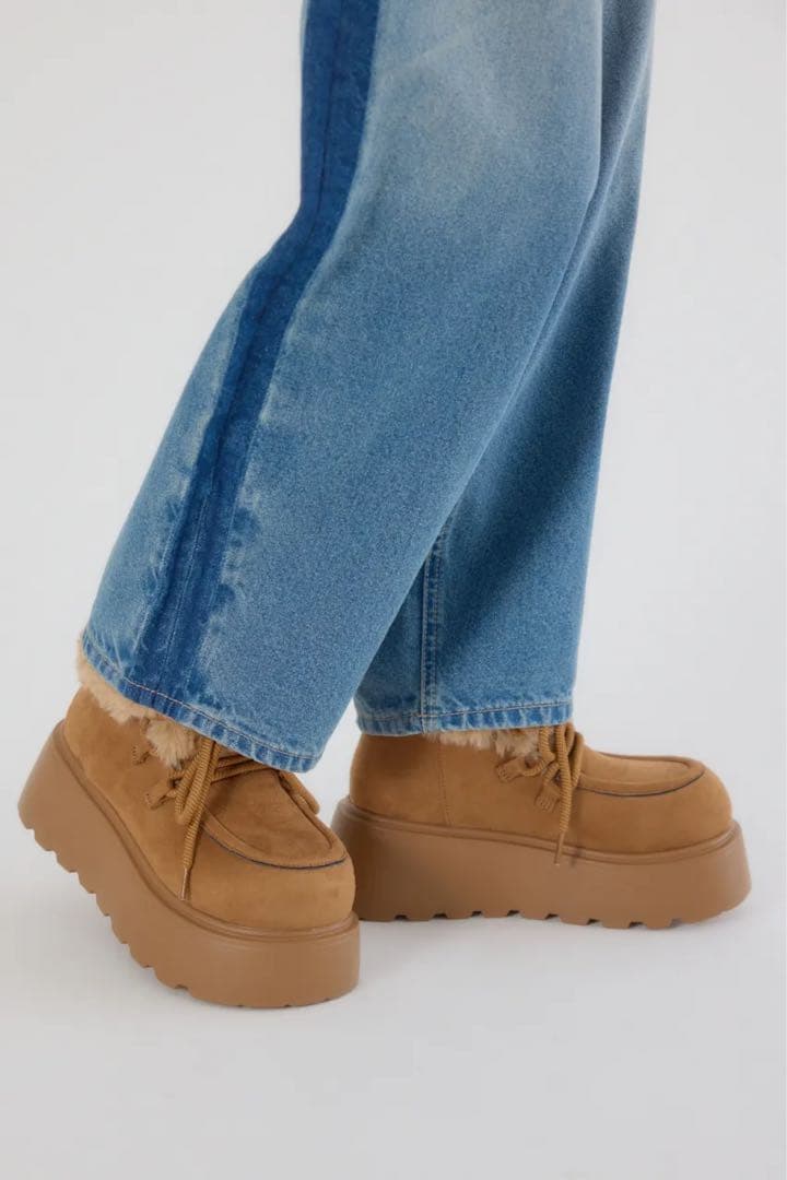 ロデオクラウンズ フェイクムートンショートブーツ