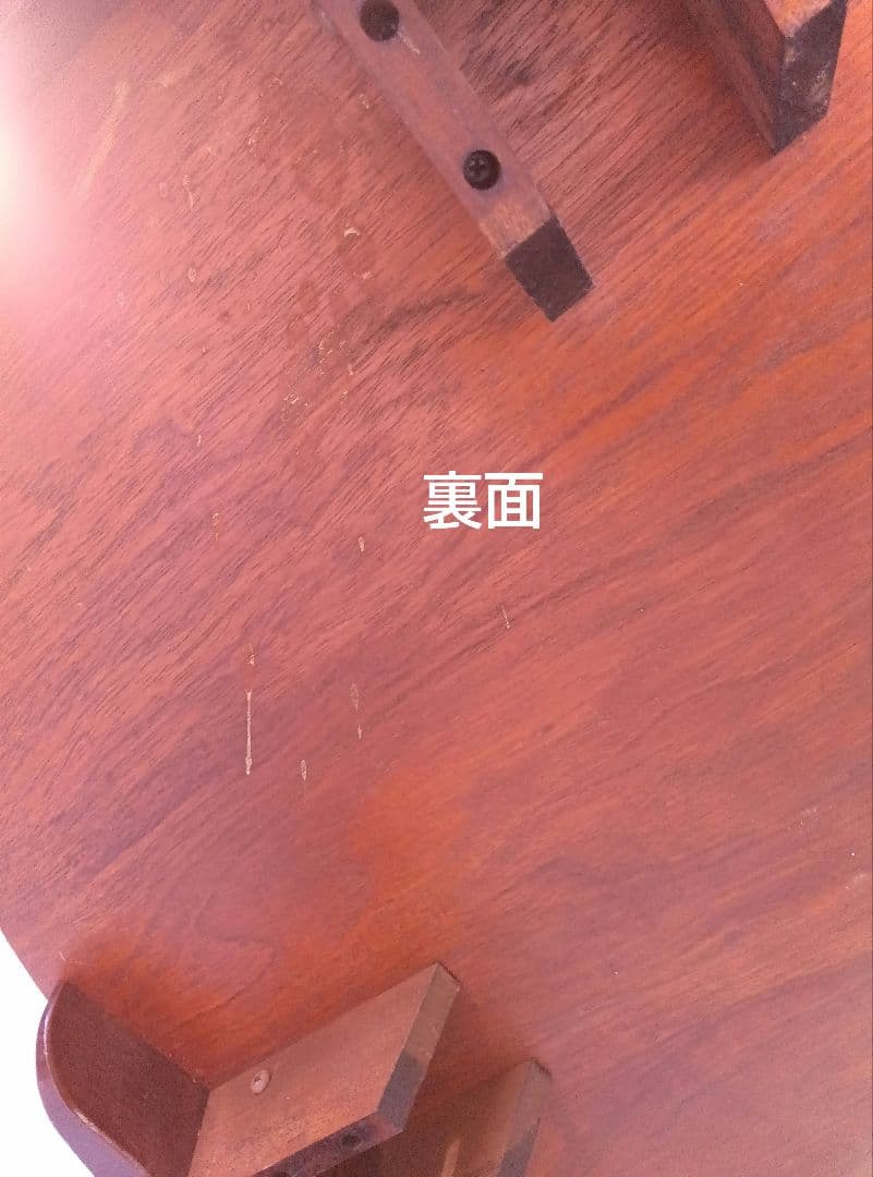 木製ちゃぶ台　折りたたみ　円卓　丸テーブル　座卓　昭和レトロ　古民家家具