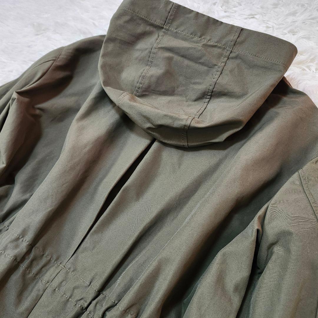 美品☆セオリーリュクス　ウォッシャブルミリタリーコート　フード　KENT　38