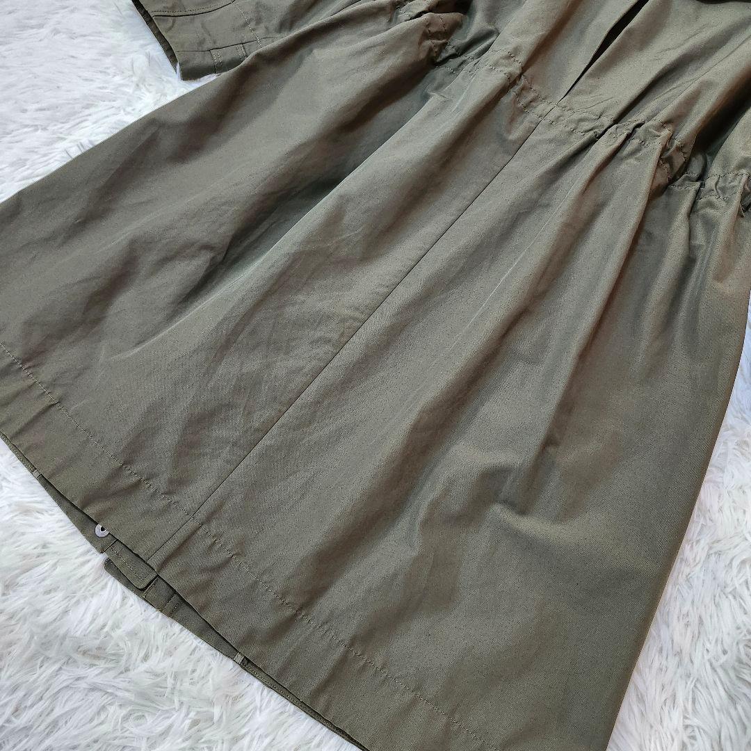 美品☆セオリーリュクス　ウォッシャブルミリタリーコート　フード　KENT　38