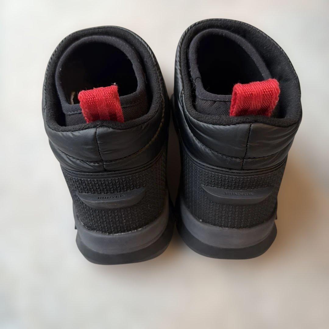 HUNTER ハンター　ブラック ショートブーツ　スノーブーツ UK5