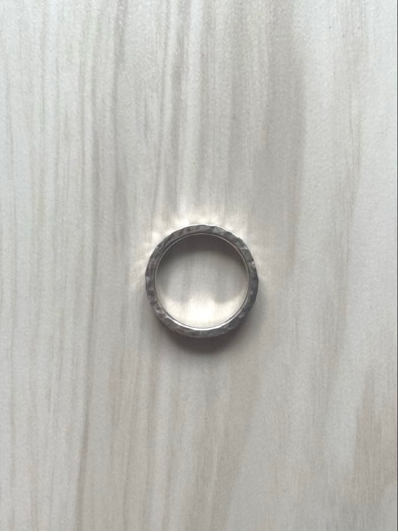 シルバー リング 槌目リング S010381 11号
