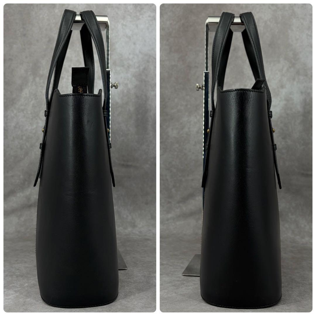 【良品✨】ソメス ビジネス トートバッグ 本革 レザー A4収納可 ブラック