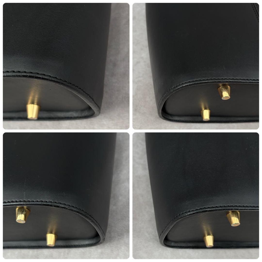 【良品✨】ソメス ビジネス トートバッグ 本革 レザー A4収納可 ブラック