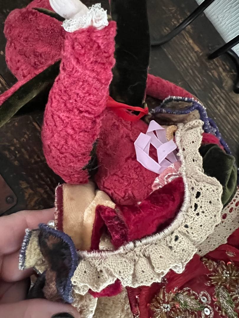 アンティーク動物コスチューム人形 ドール アンティーク　ビスクドール 人形