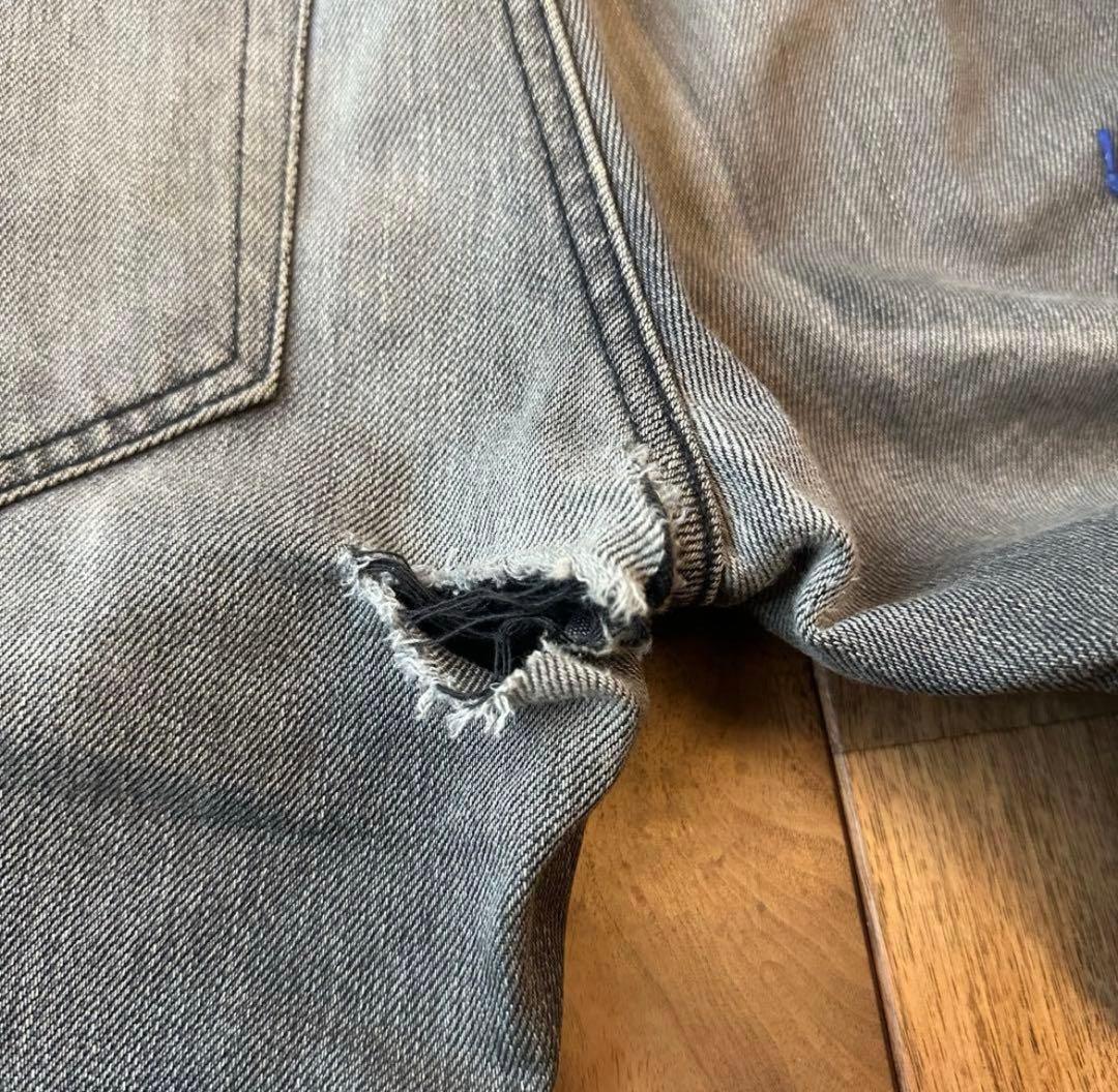 SAINT LAURENT PARIS 刺繍 26 フルレングス ブラック