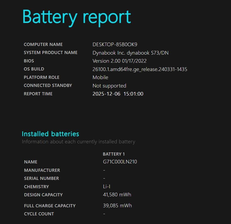 Dynabook S73/DN i5-8250U メモリ8GB SSD256GB