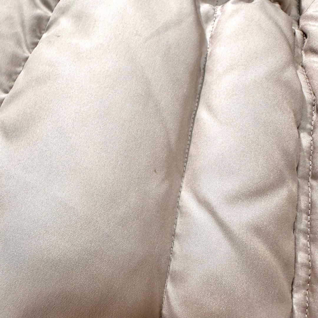 大きめサイズ Max&Co ダウンロングコート リボンベルト付き　L