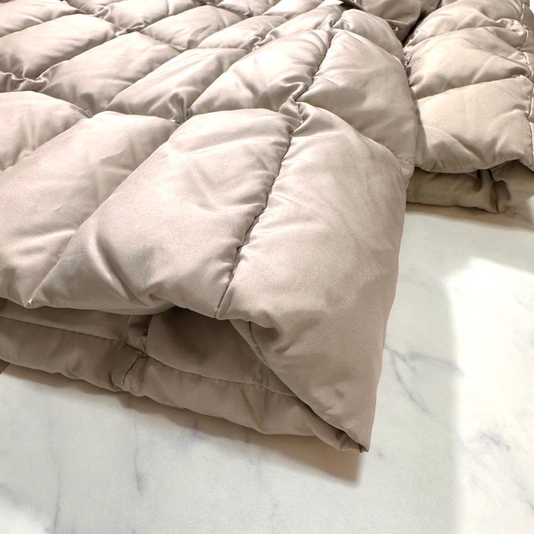 大きめサイズ Max&Co ダウンロングコート リボンベルト付き　L