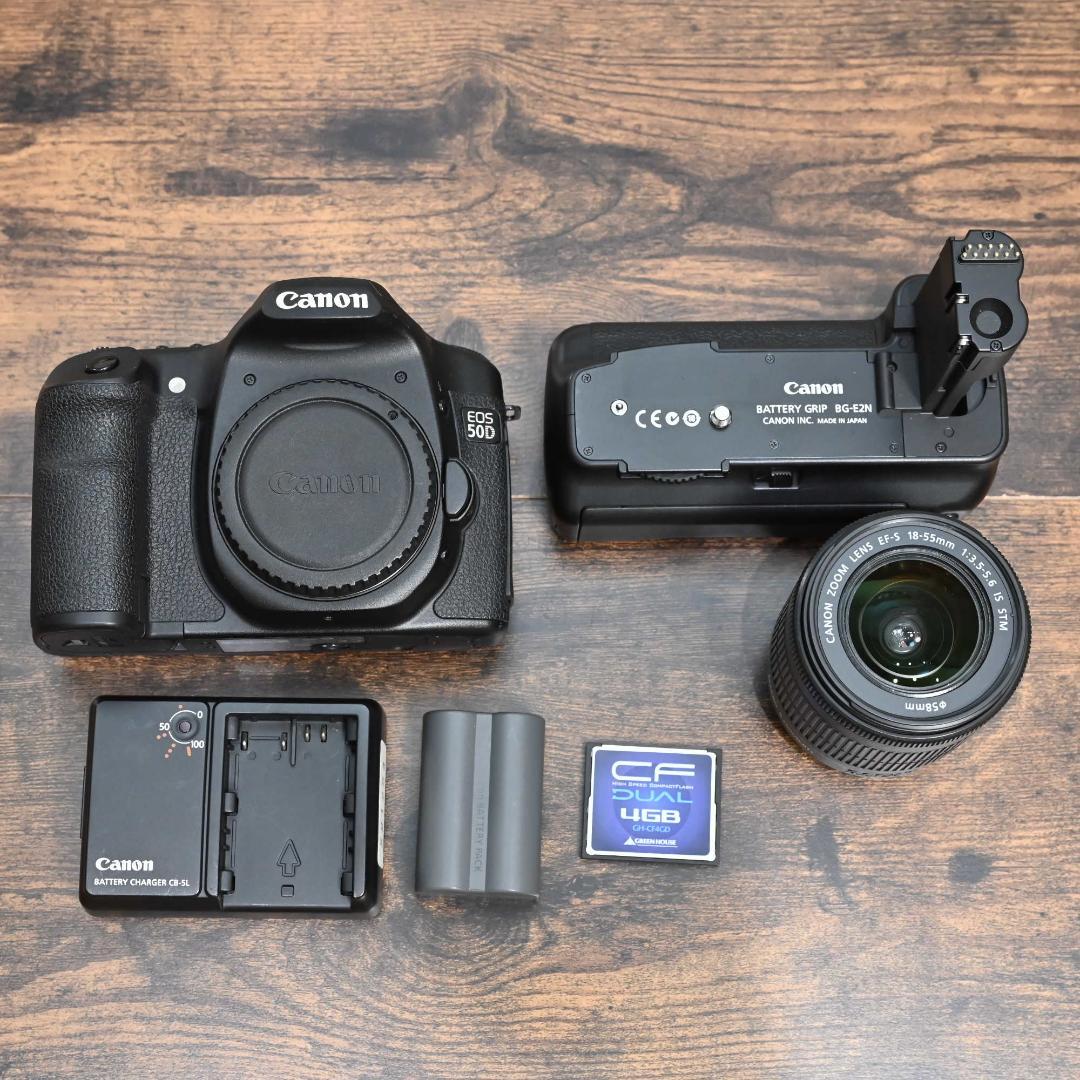 ✧美品✧CANON EOS50D EF-S18-55 バテグリ付