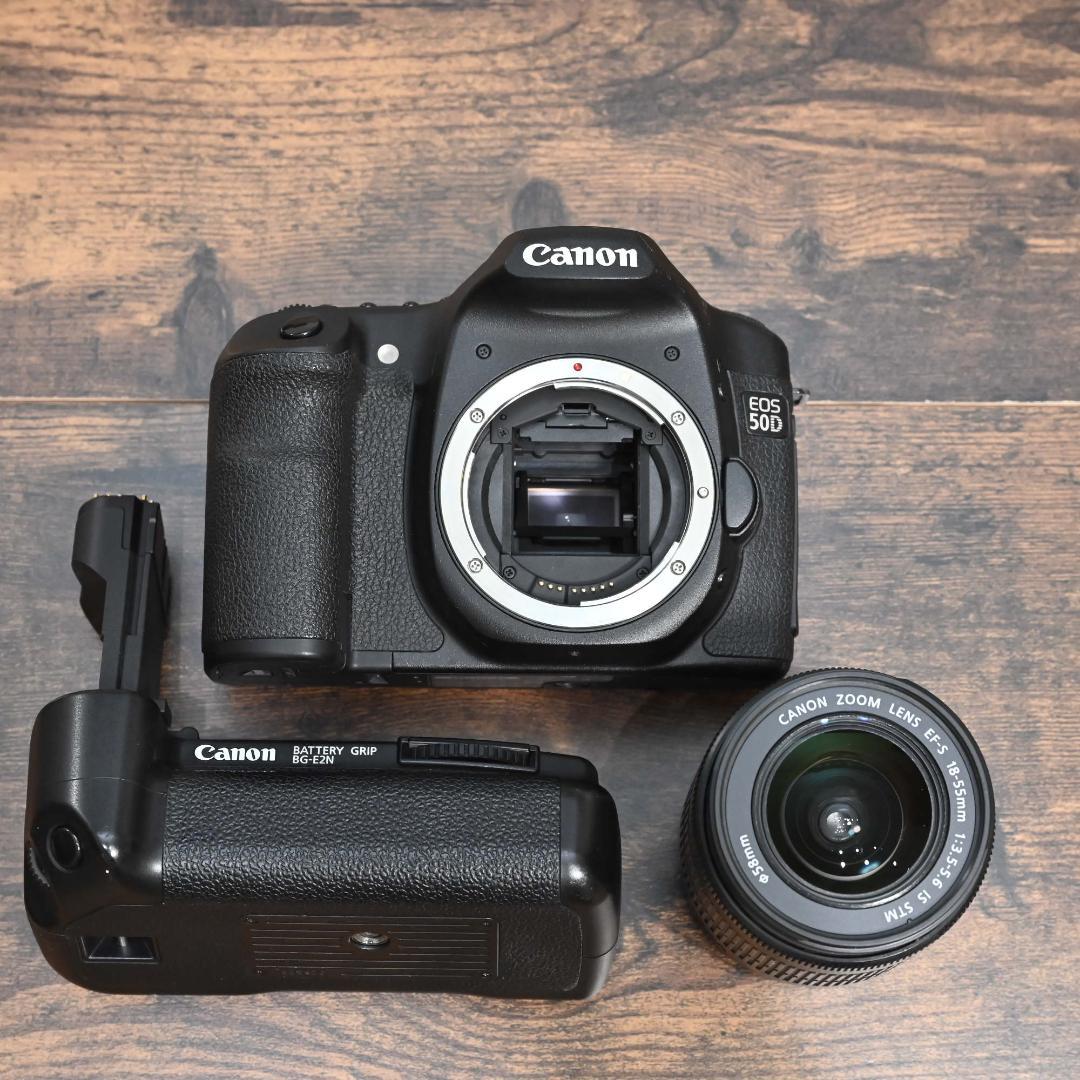 ✧美品✧CANON EOS50D EF-S18-55 バテグリ付