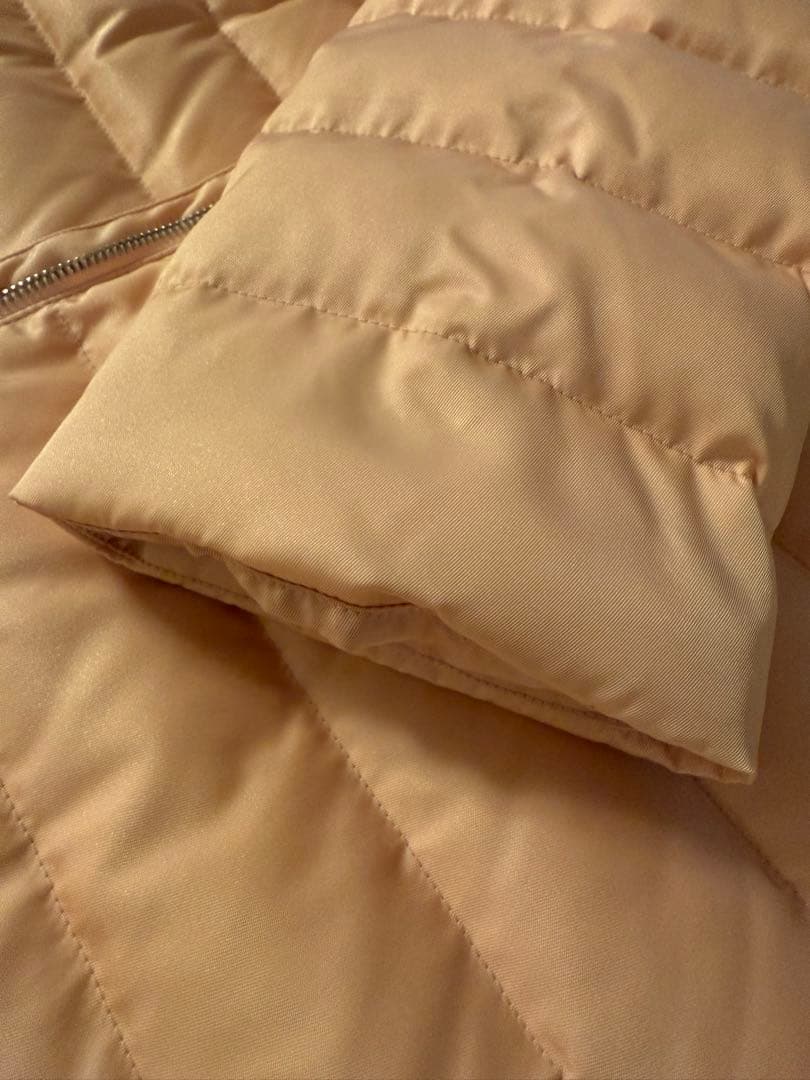 miu miu リアルファーダウンコート ピンク36