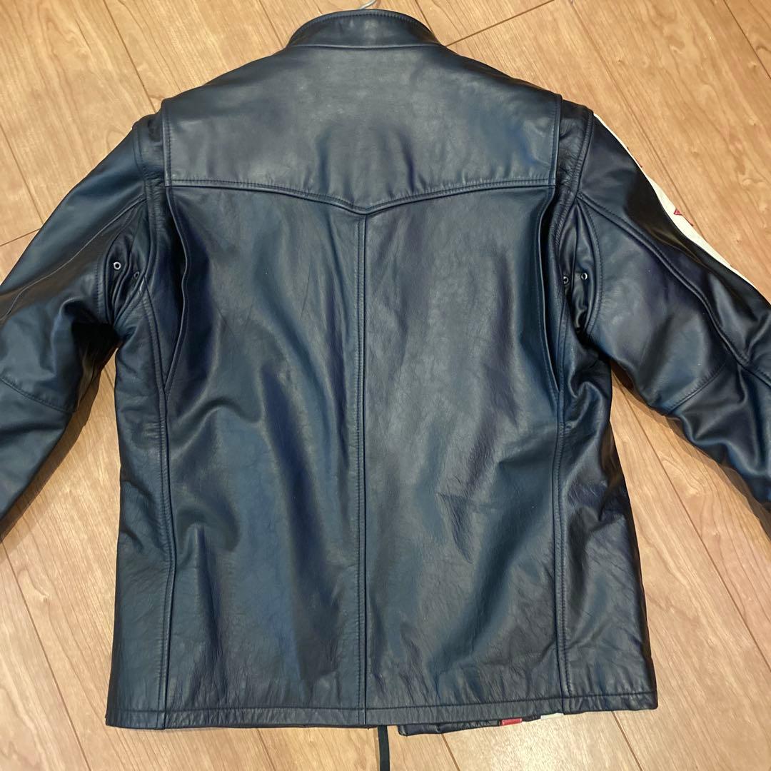 レザージャケット ストライプ 星柄