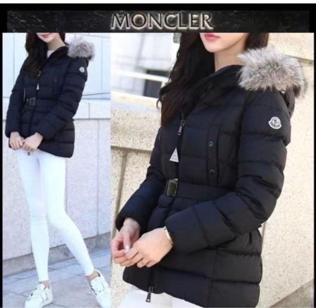 MONCLER モン ファー フード フルジップ ダウンジャケット CLION