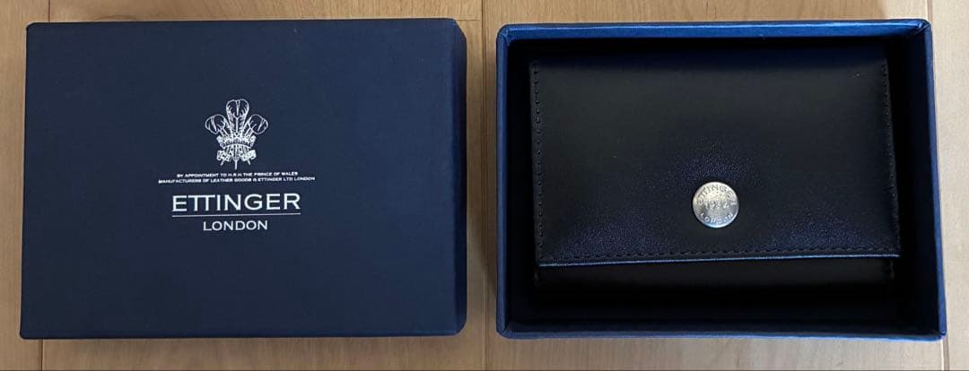 【未使用】ETTINGER エッティンガー 小銭入れ ブラック×ターコイズ