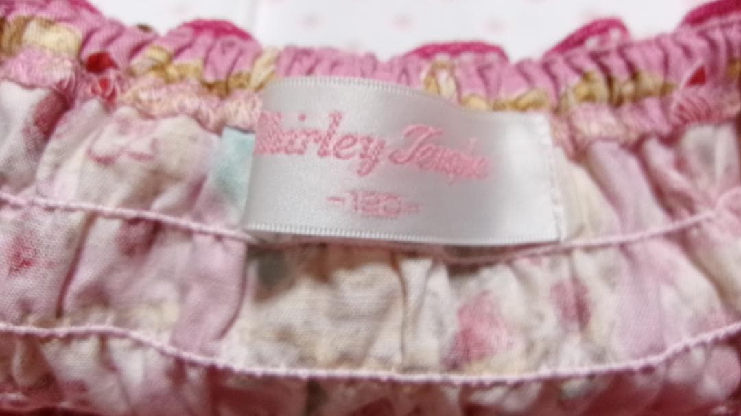 ◆120◆シャーリークレーププリント◆ワンピース◆ピンク◆シャーリーテンプル◆