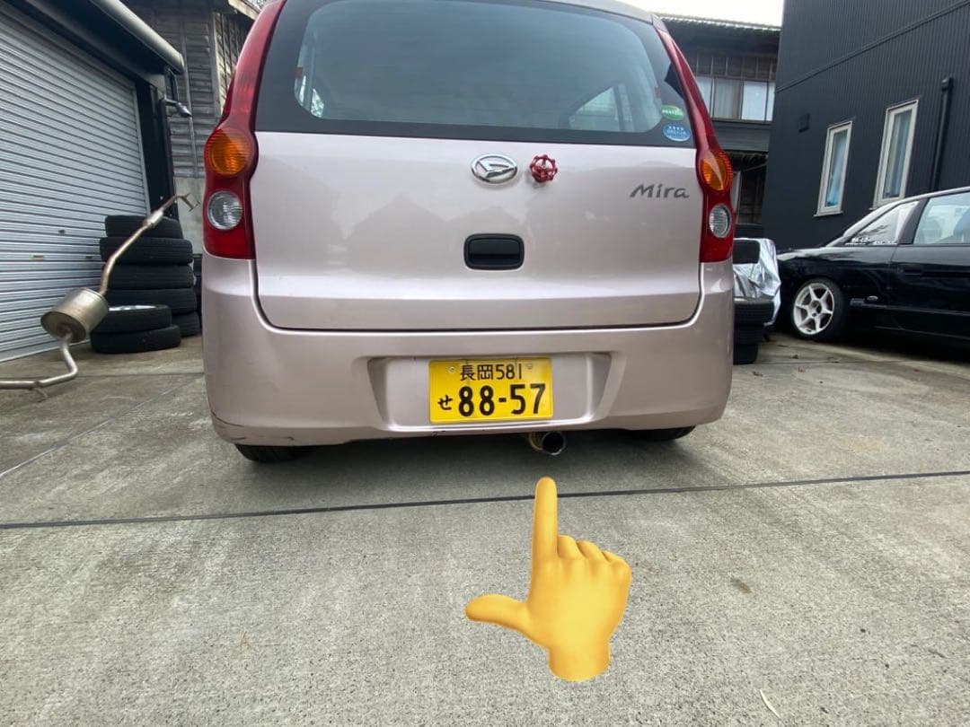 ミラl285用 ワンオフマフラー