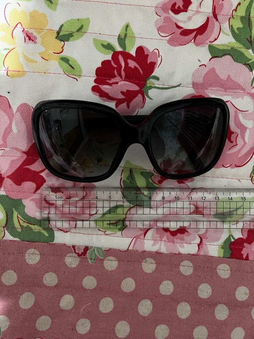 シャネル ブラック サングラス黒　リボン白CHANEL