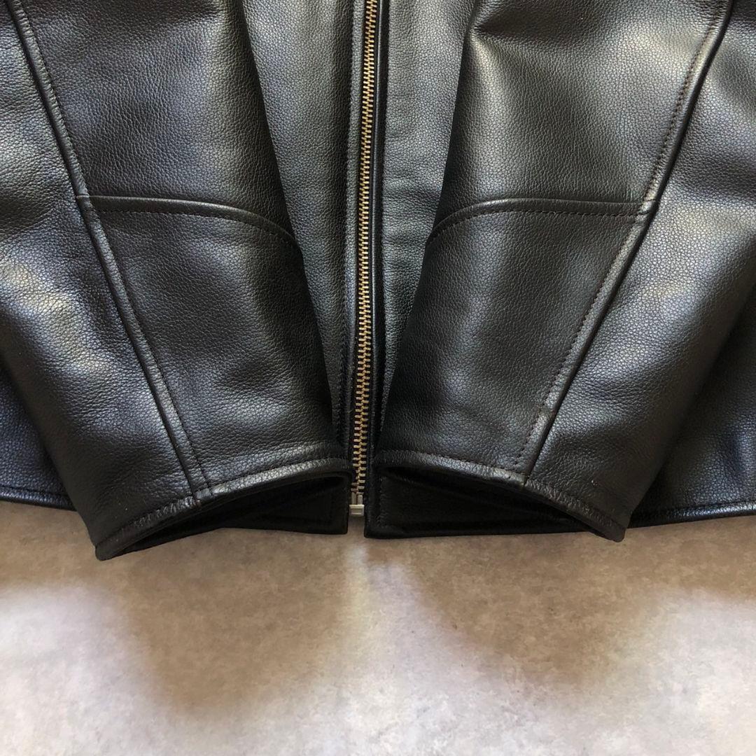 90s~00sハーレーダビッドソンイーグルロゴ牛革シングルライダースジャケット