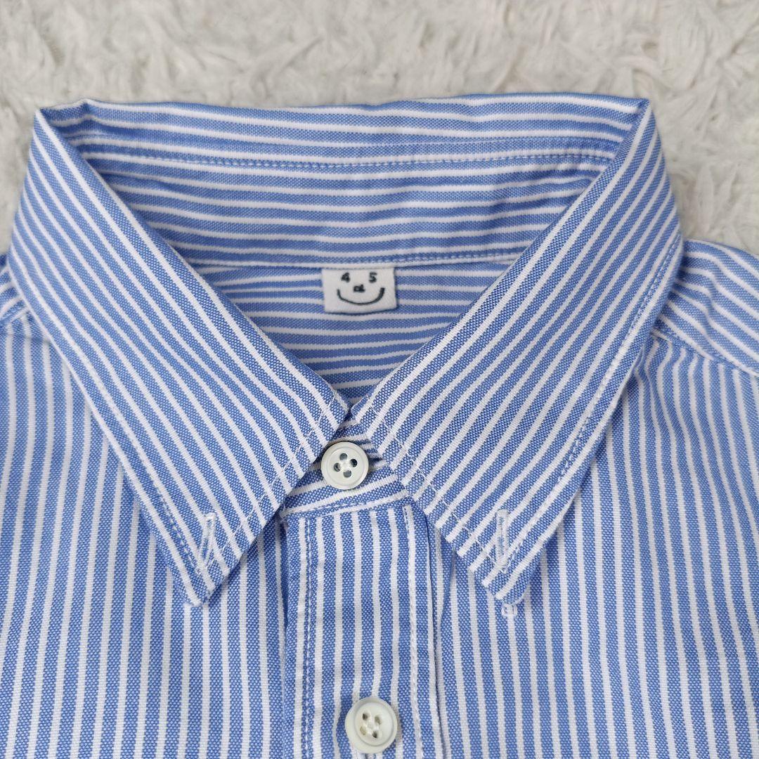 極美品✨45R現行　薄オックスの908ローファーシャツ　3　ブルー　近年モデル