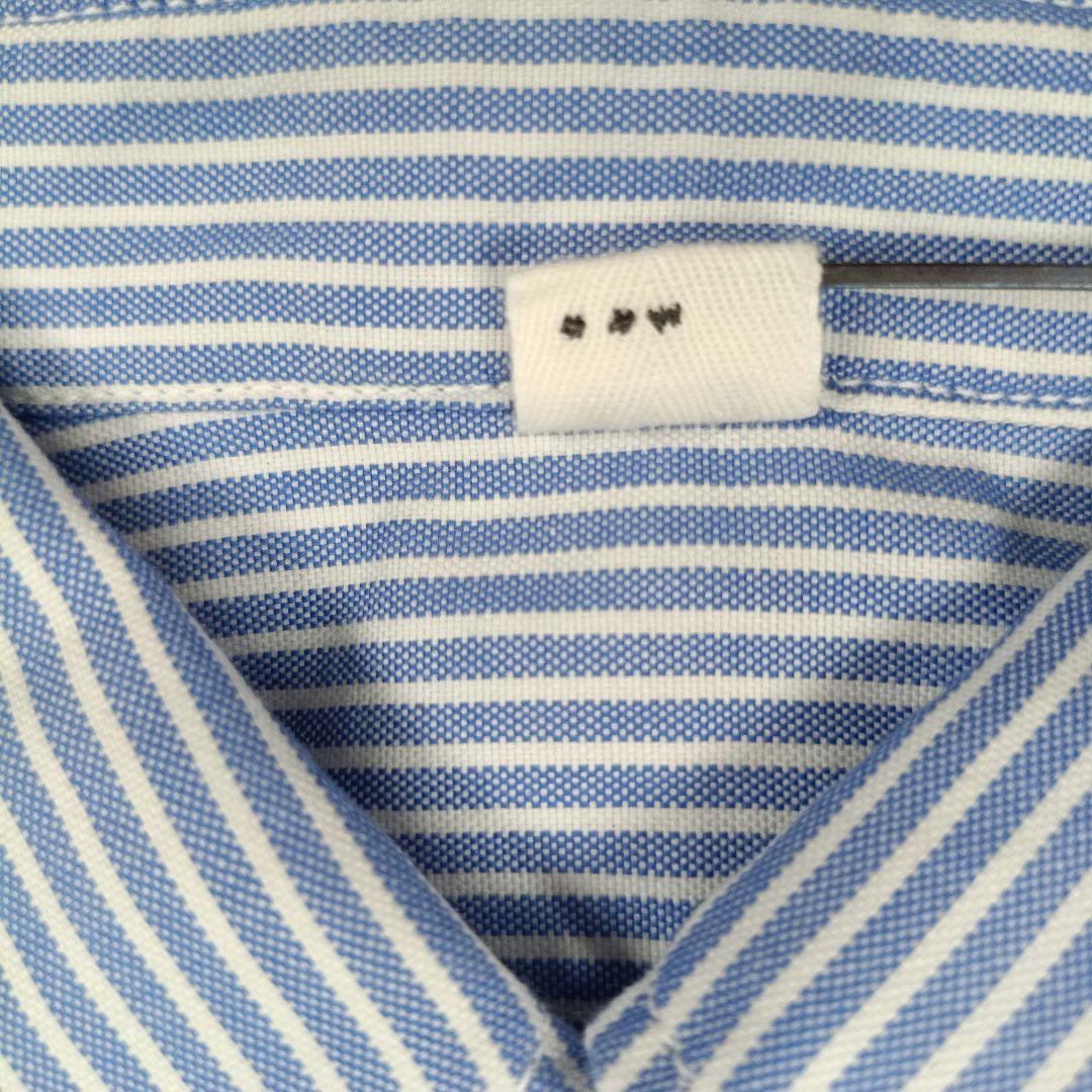 極美品✨45R現行　薄オックスの908ローファーシャツ　3　ブルー　近年モデル