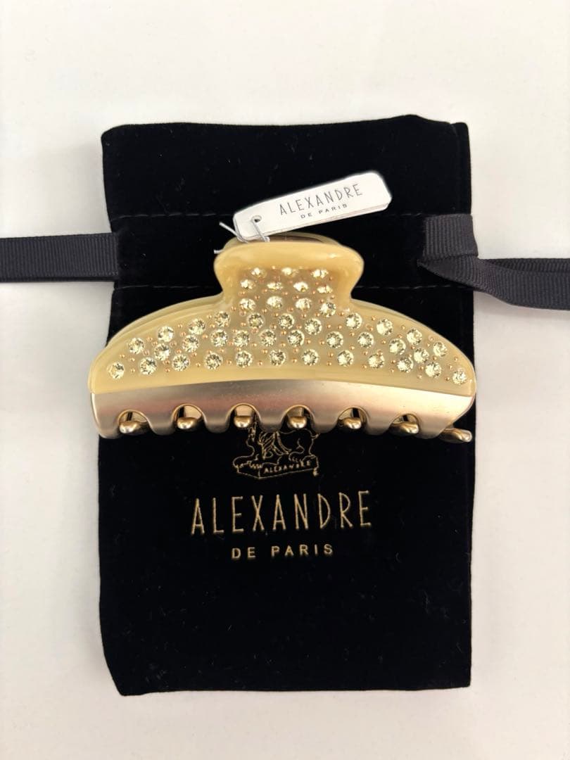 新品未使用アレクサンドルドゥパリ ヴァンドームクリップ　イエロー