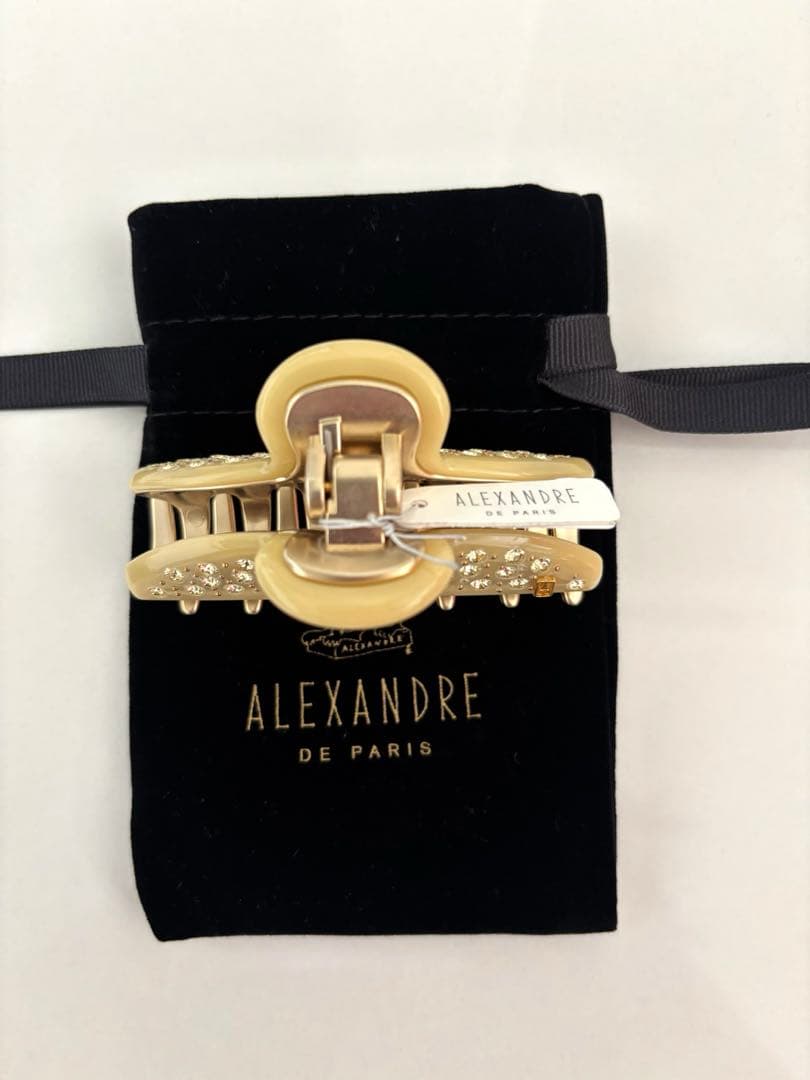 新品未使用アレクサンドルドゥパリ ヴァンドームクリップ　イエロー