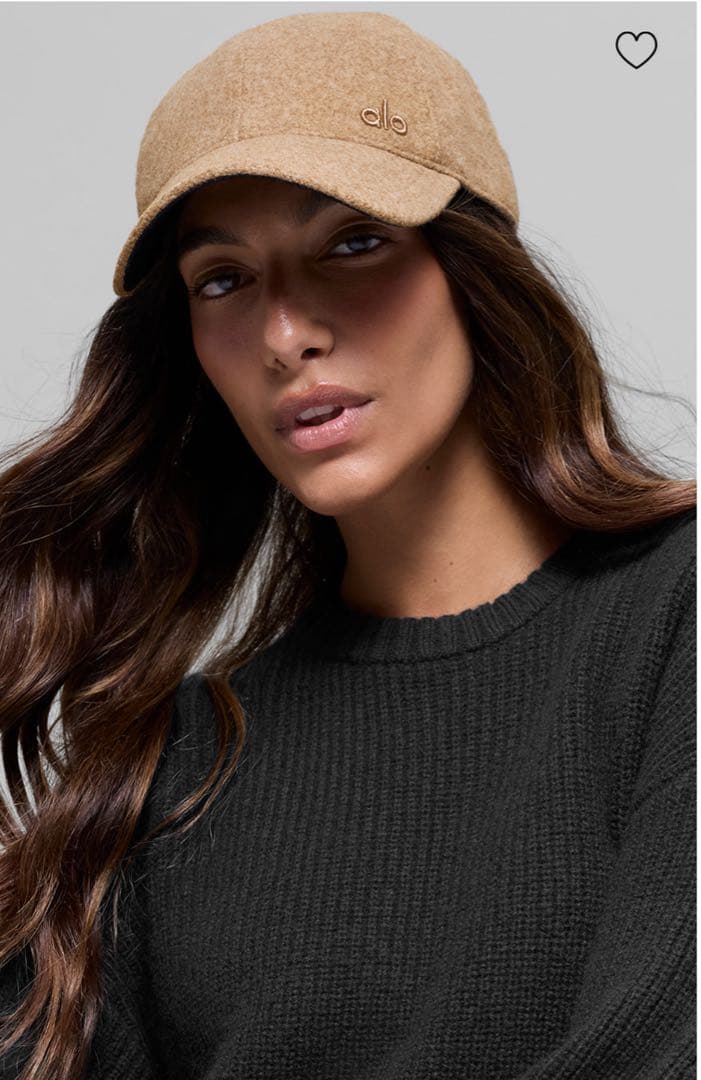 alo ベージュキャップ 試着のみタグ付き