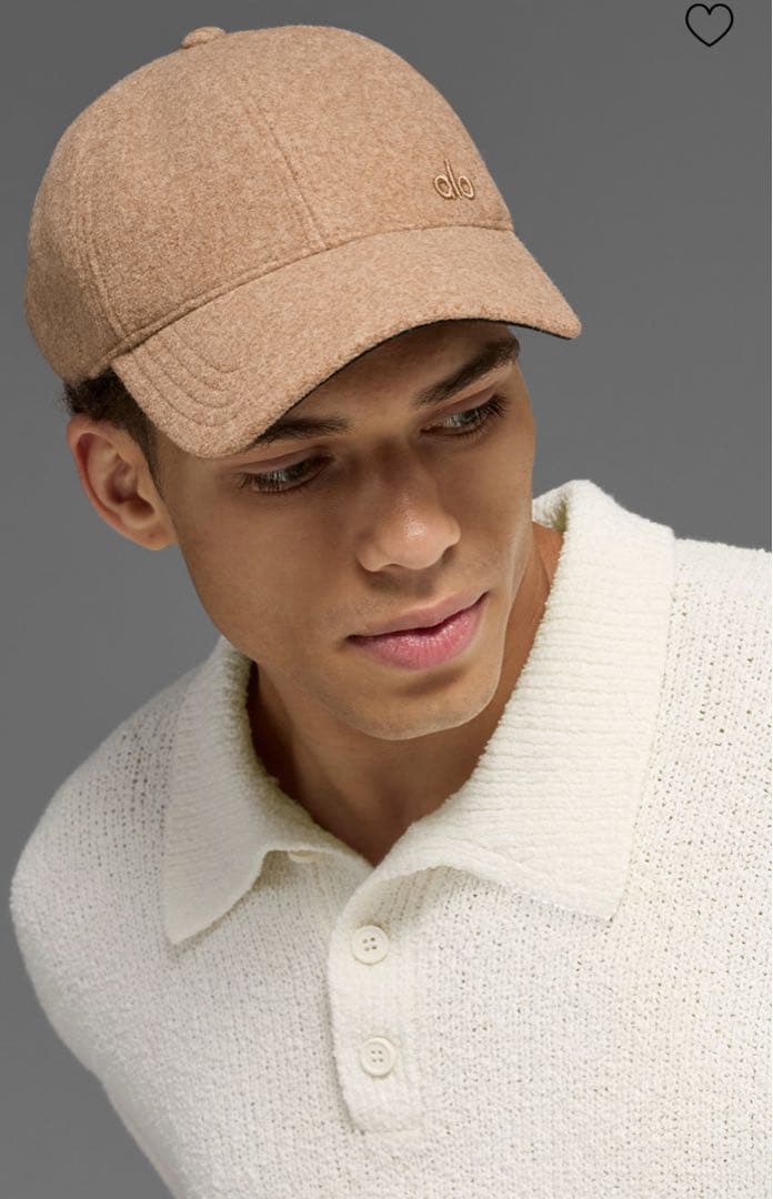 alo ベージュキャップ 試着のみタグ付き