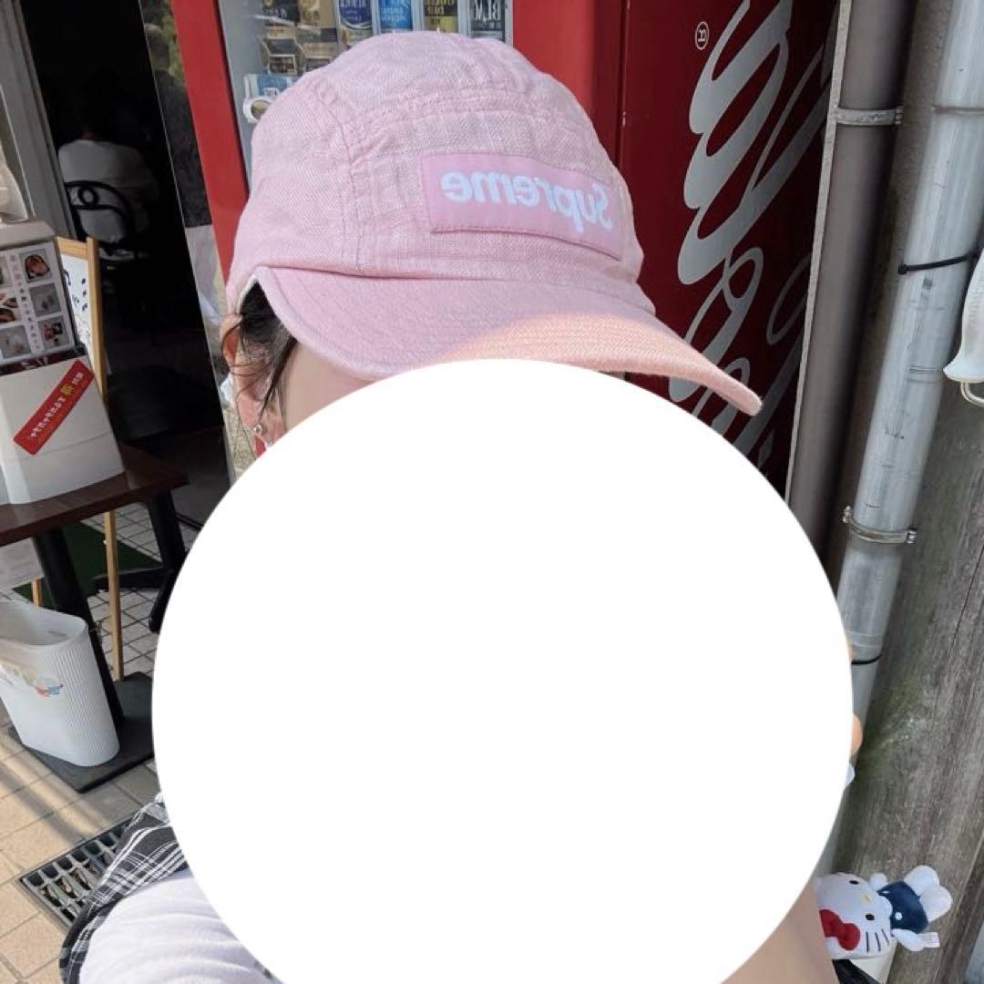 Supreme ピンク ワークキャップ