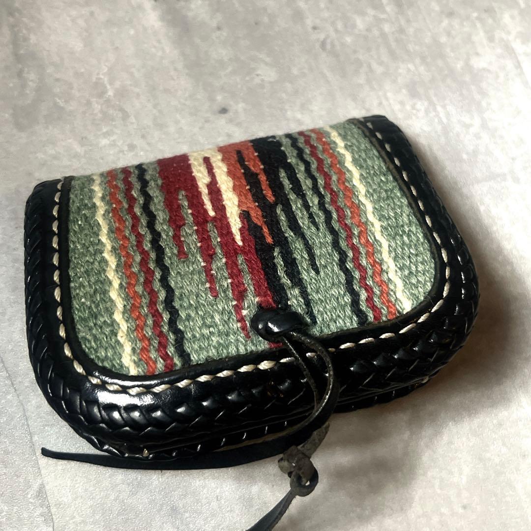 希少カラー　LUCKY JOHH ラグ&カードケース　レザー　ミニ財布