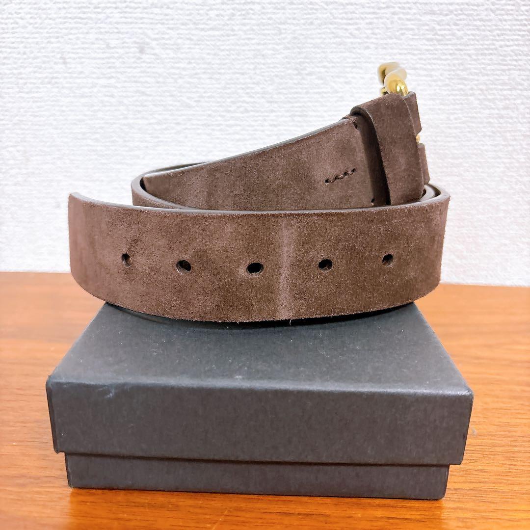 RALPH LAUREN ラルフローレン スエード ベルト ゴールドバックル