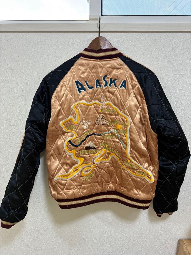 【中古】東洋エンタープライズ　アラスカ　リバーシブルスカジャン　Mサイズ