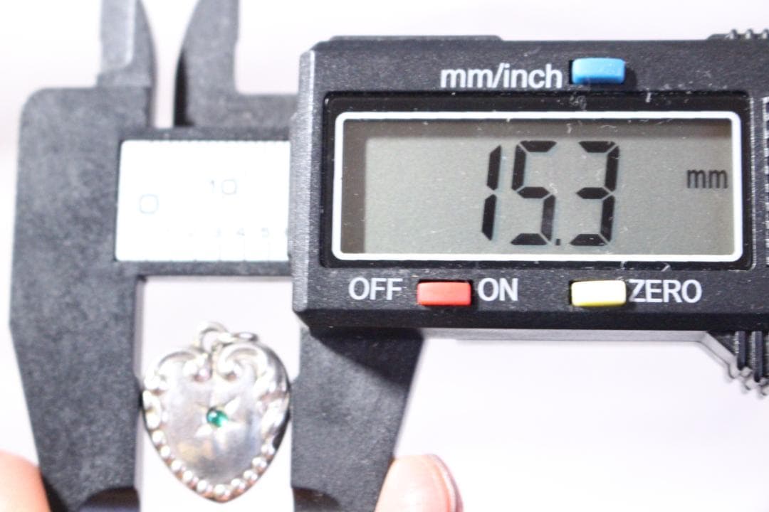 30s　スウィートハートジュエリー　ww2　パフィハート　緑　石　渦巻　波　唐草