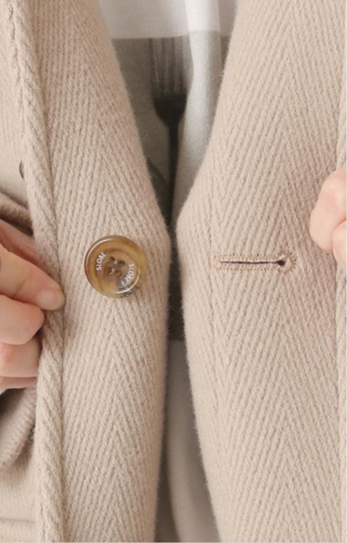 【最終値下げ】スローブイエナ ヘリンボーンダッフルコート