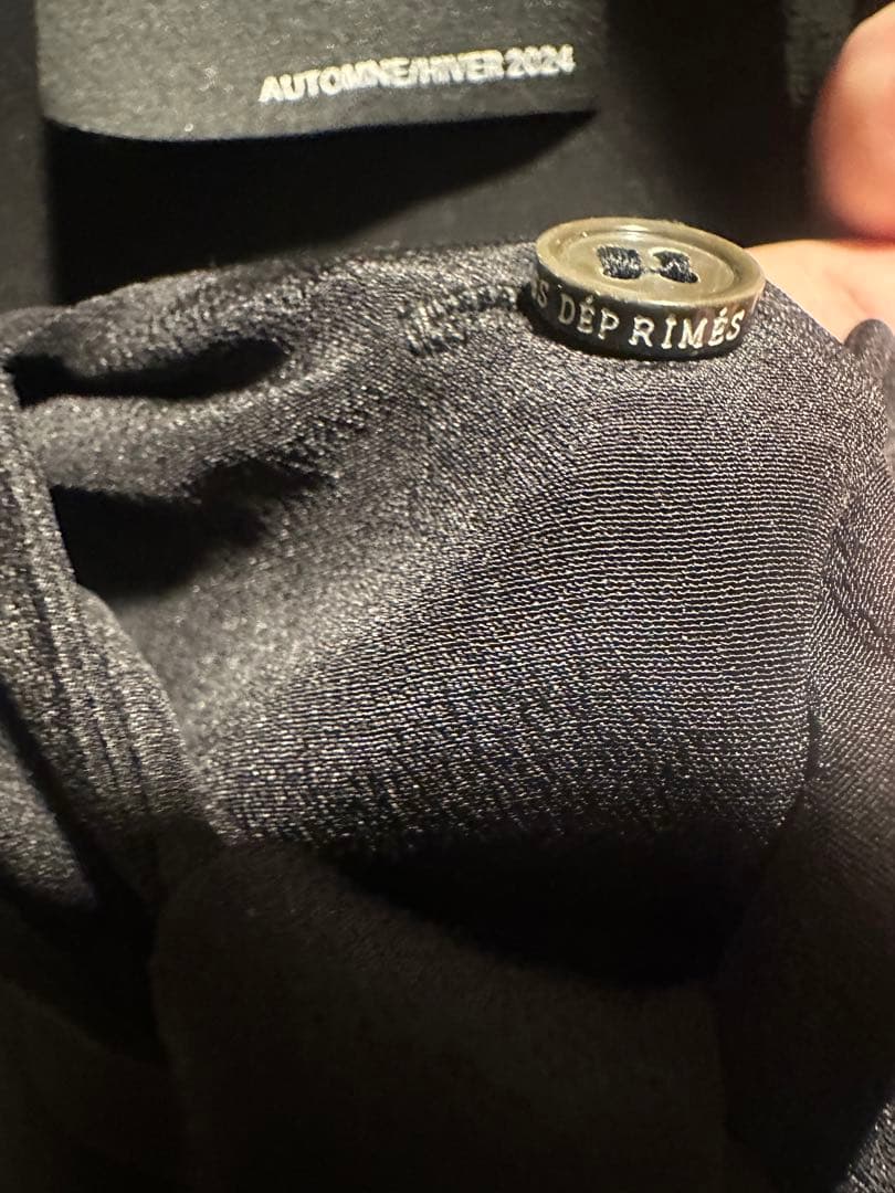 ENFANTS RICHES DEPRIMES バタフライカラー シルクシャツ