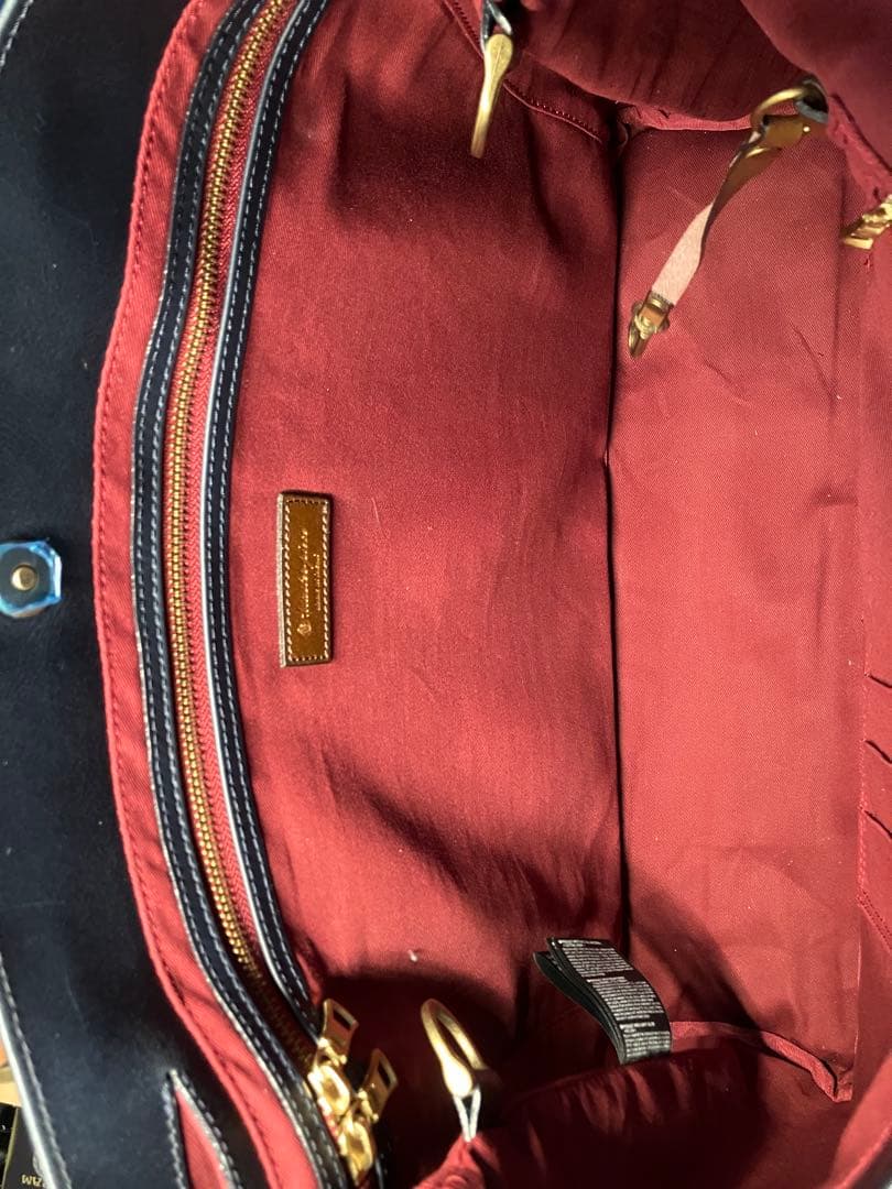 【美品】master-piece トートバッグ ネイビー ブラウン