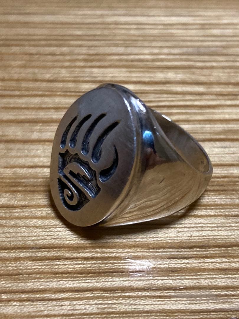 ホピ族　シルバーリング　ベアパウ