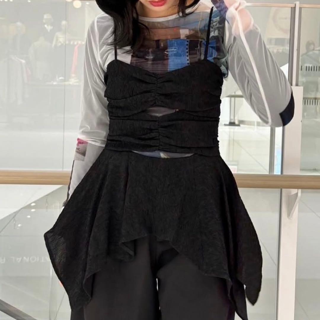 トップス fetico CUTOUT CAMI TOP