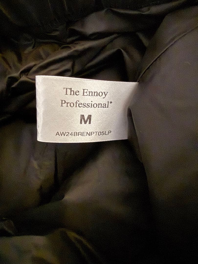 【ENNOY】中綿ナイロンパンツ. Mサイズ　ブラックPADDED PANTS