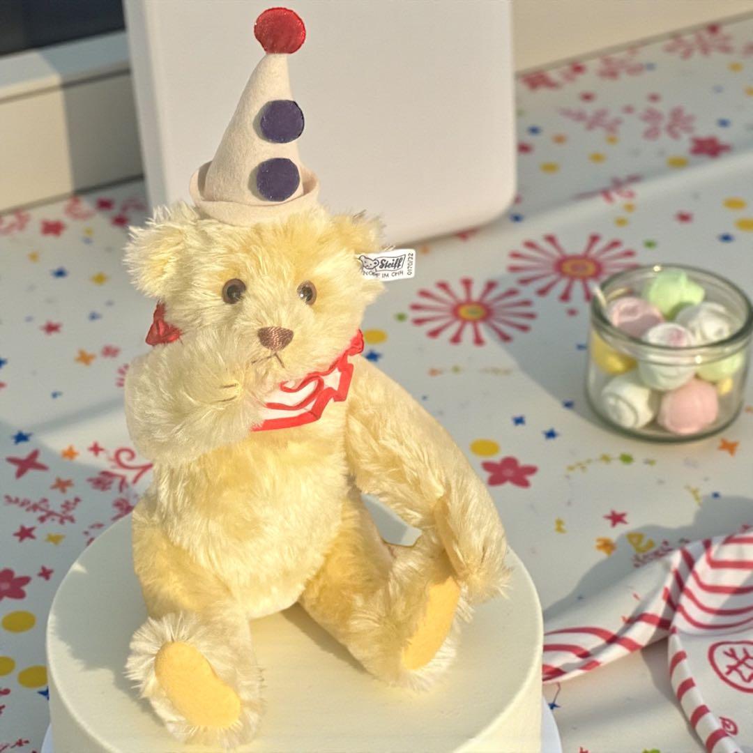 シュタイフ Steiff テディベア テディクラウン 美品 クラウンハット2個