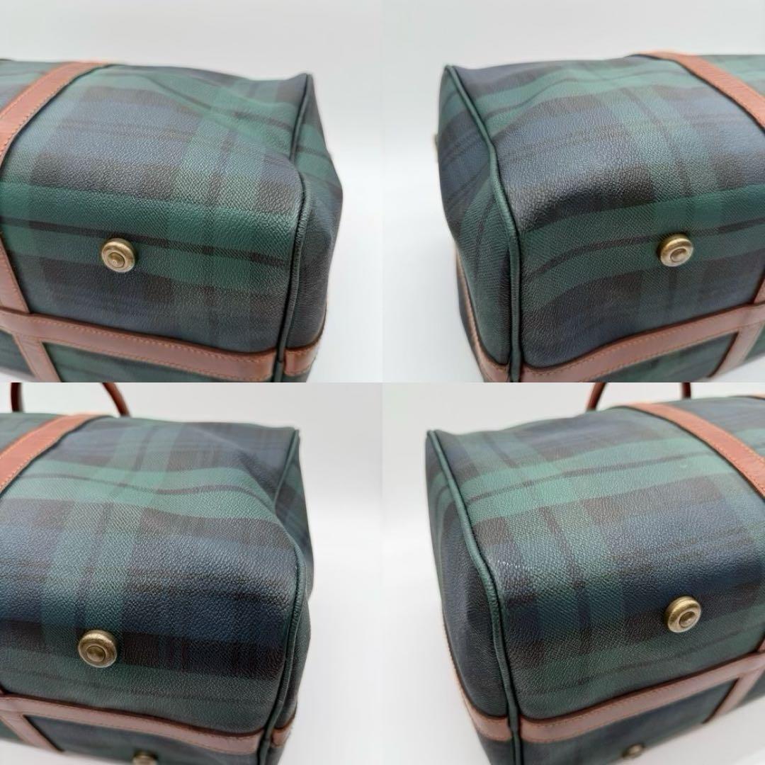 【美品】RalphLauren タータンチェック ボストンバッグ ヴィンテージ