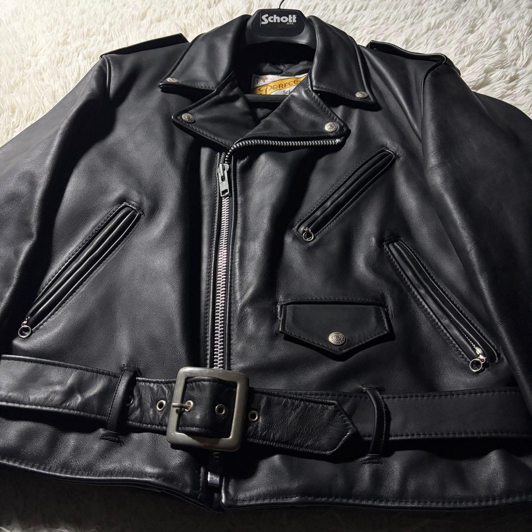 極美品■schott ライダースジャケット　ダブル　618 本革　40