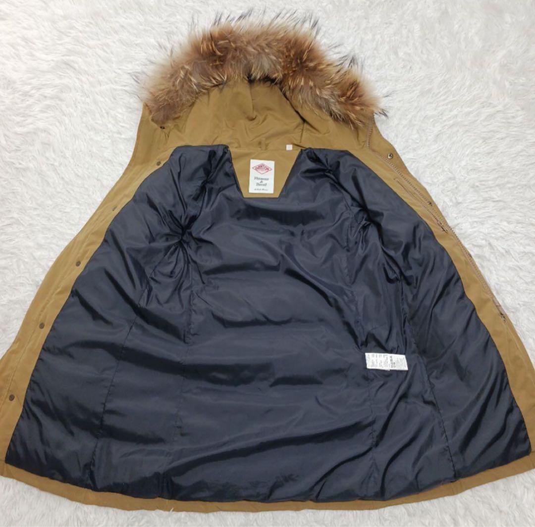 未使用　ダントン　ダウンジャケット ファー付きフード　34
