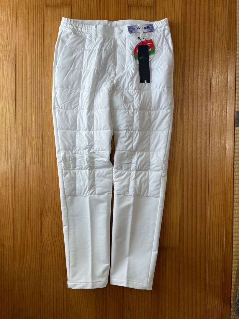 新品未使用品　キャロウェイ メンズロングパンツ 白