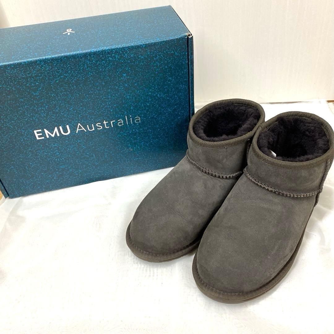 最終値引★EMU Australia チョコレート ムートンブーツ 7 24cm