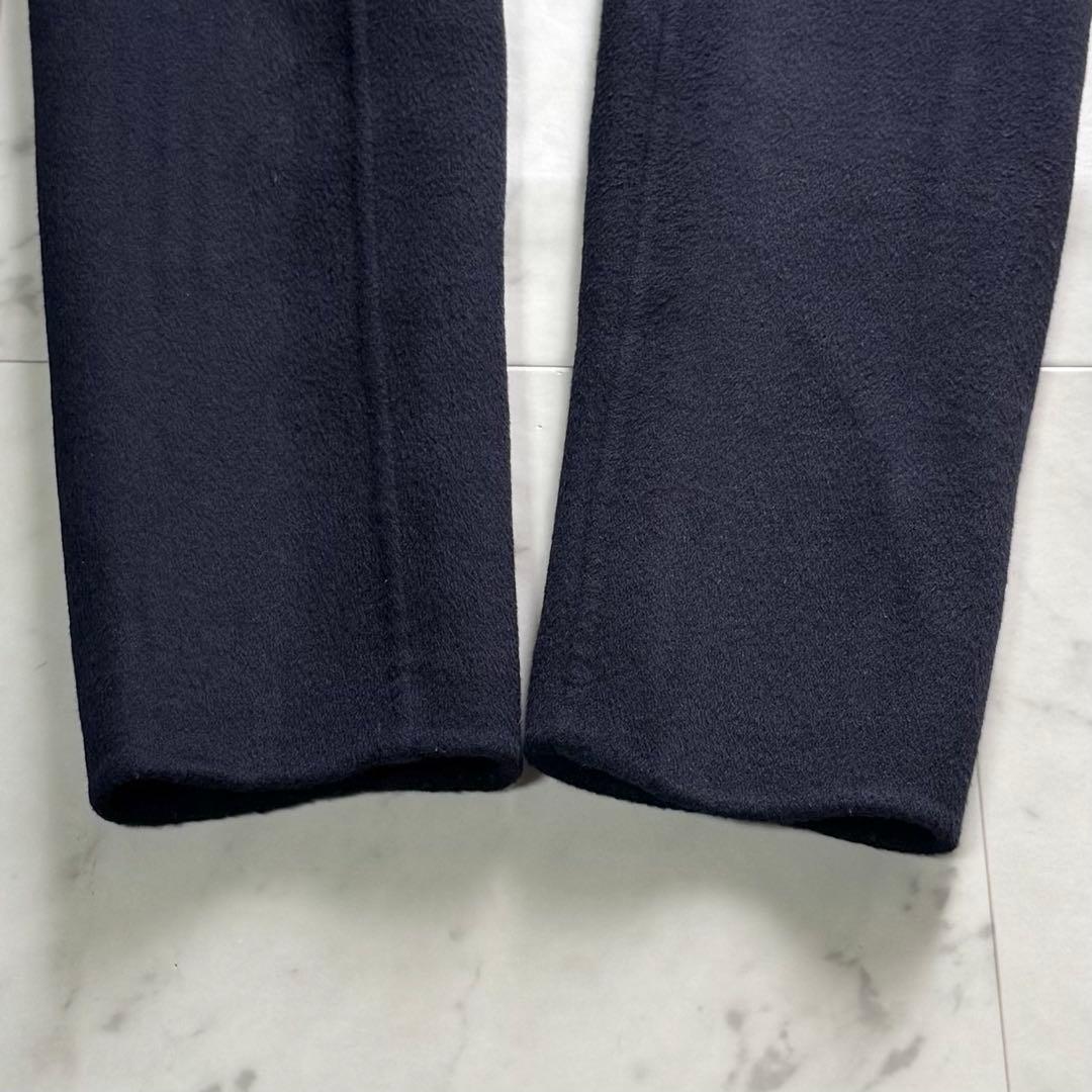 美品 JOSEPH ベルテッドダブルフェイスコート カシミヤ混 バイカラー 38