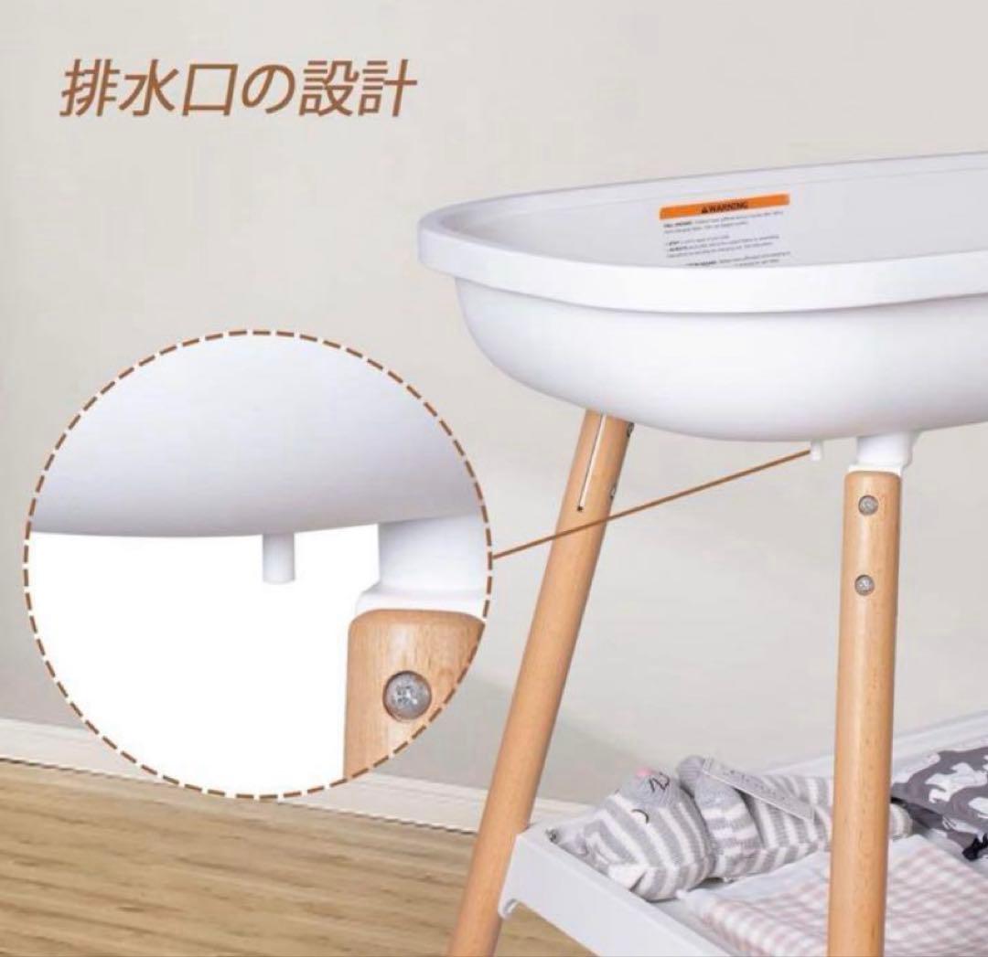 【新品】beberoad おむつ交換台 木製 3段階調整　ベビーベット