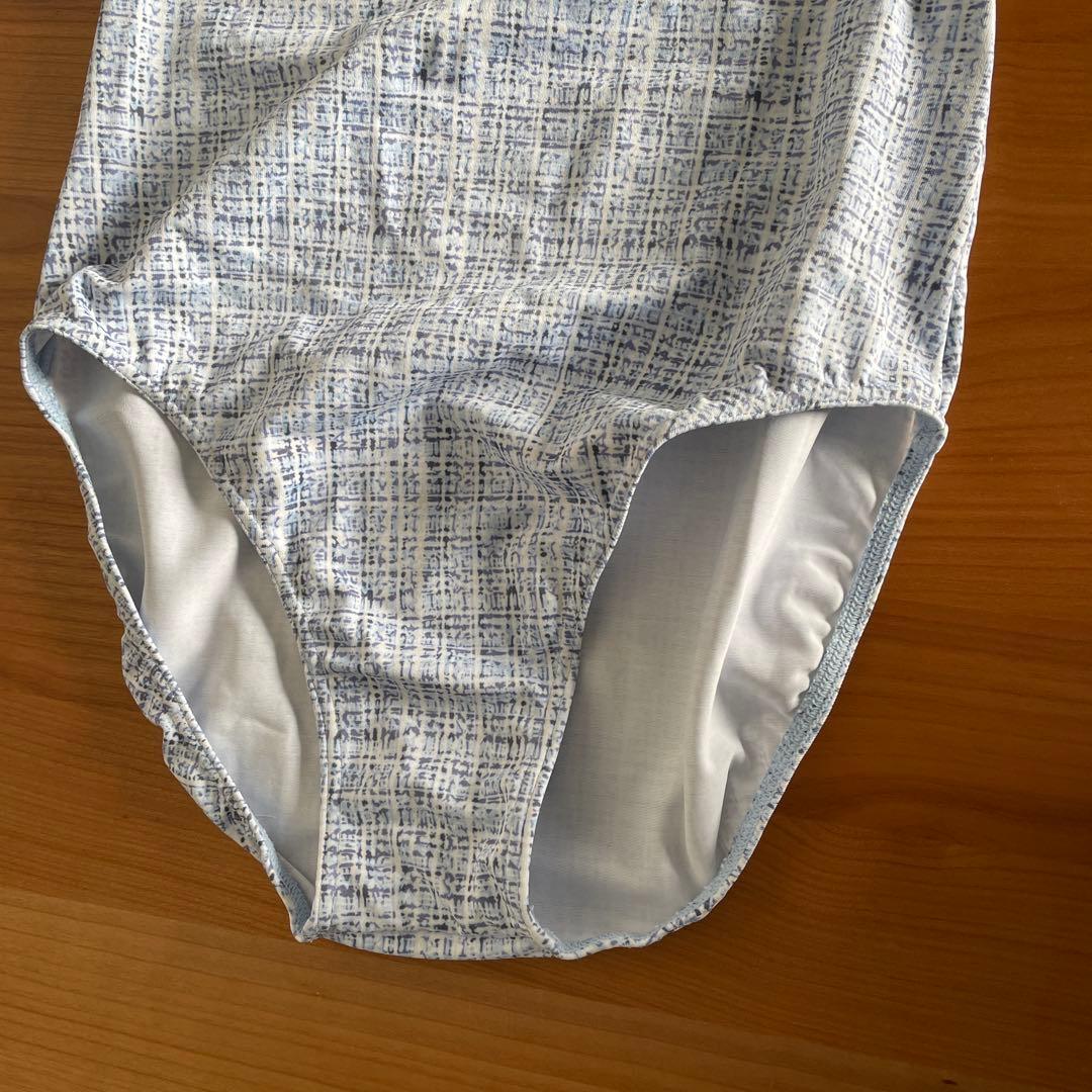 stina スティナ　青系ツィード柄 バレエレオタード