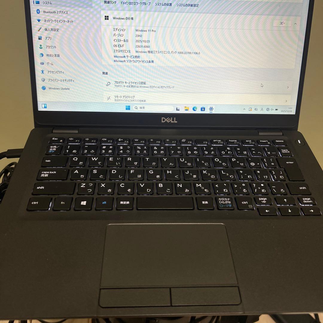 DELL ノートPC Intel Core i5 8GB 238GB